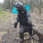 een 3D-target in de vorm van een beer